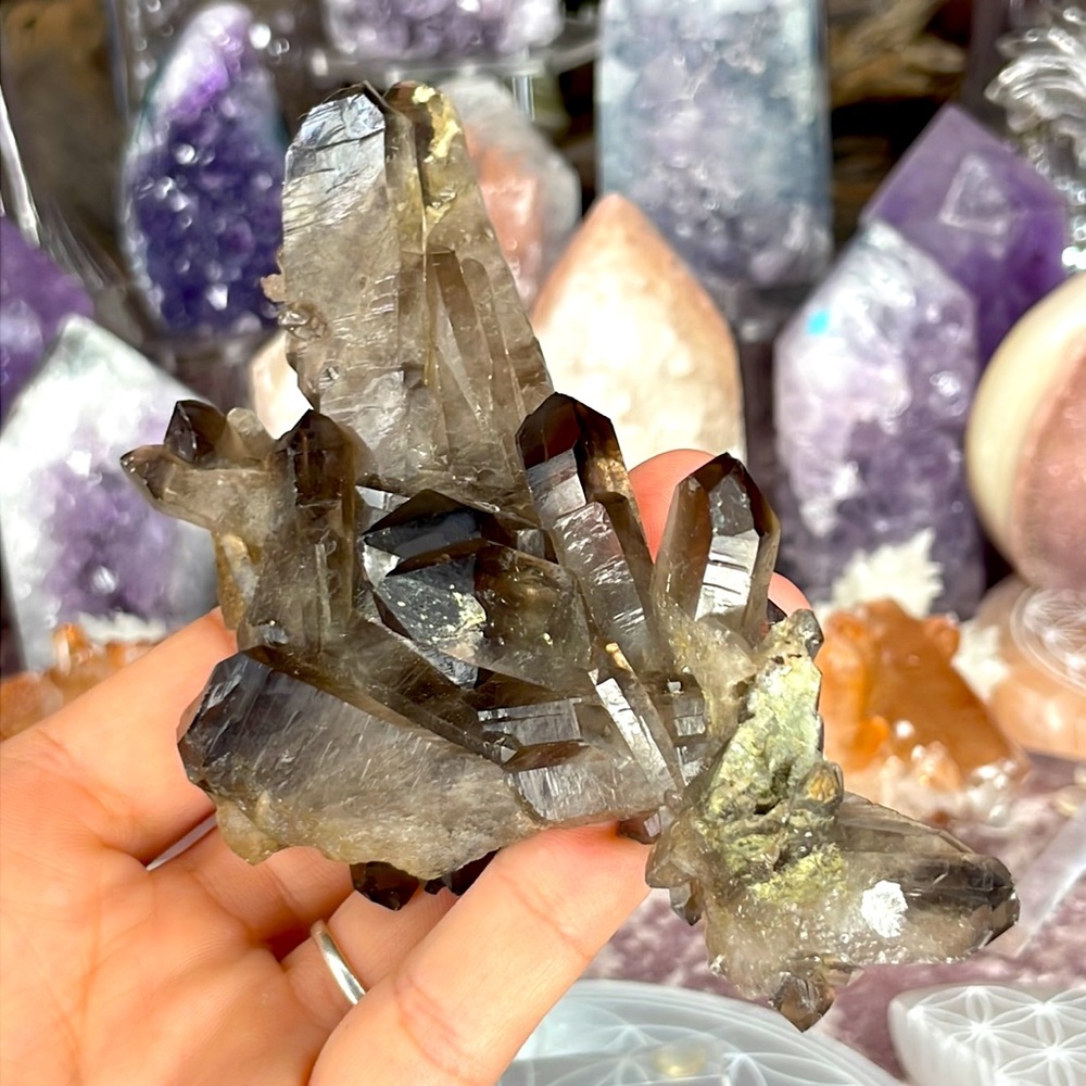 Smokey Quartz Cluster - Picture 3 of 3